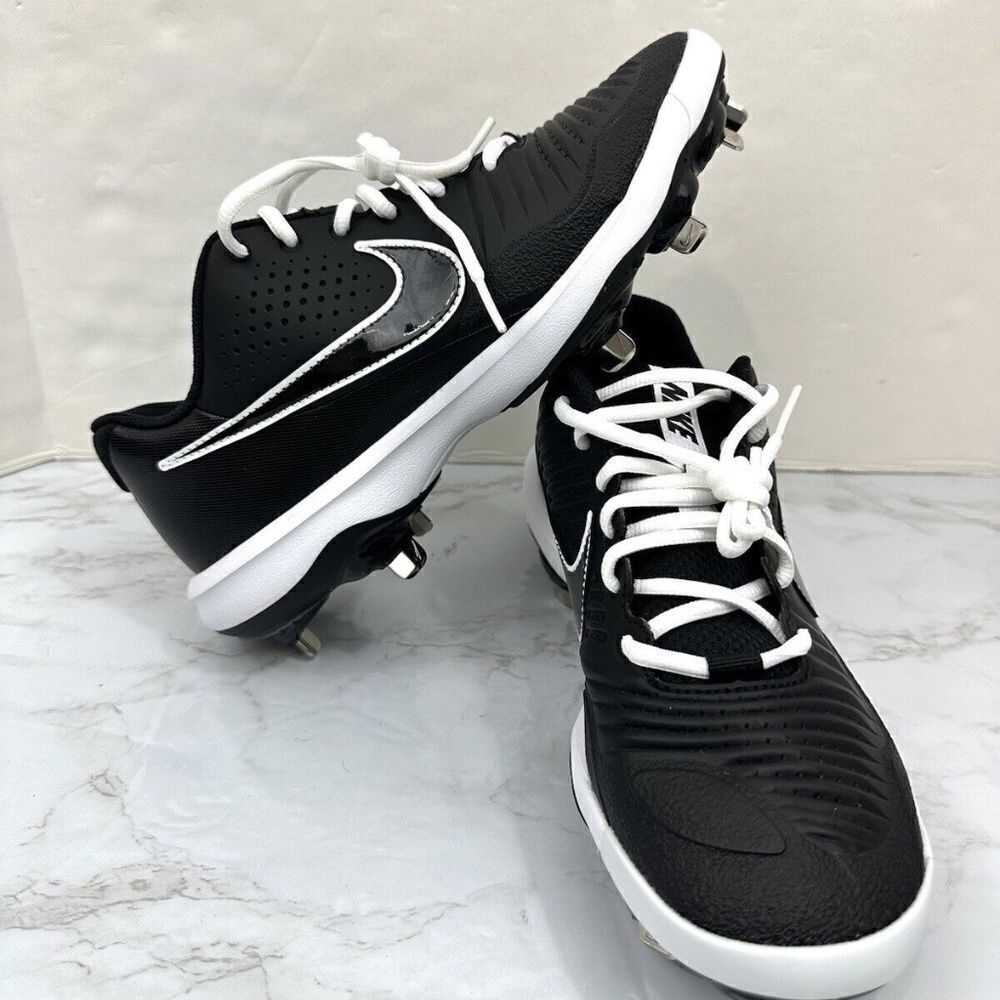 Men's Nike Alpha Huarache 3 Varsity Low Baseball Cleats Black CT0829-003, 7.5